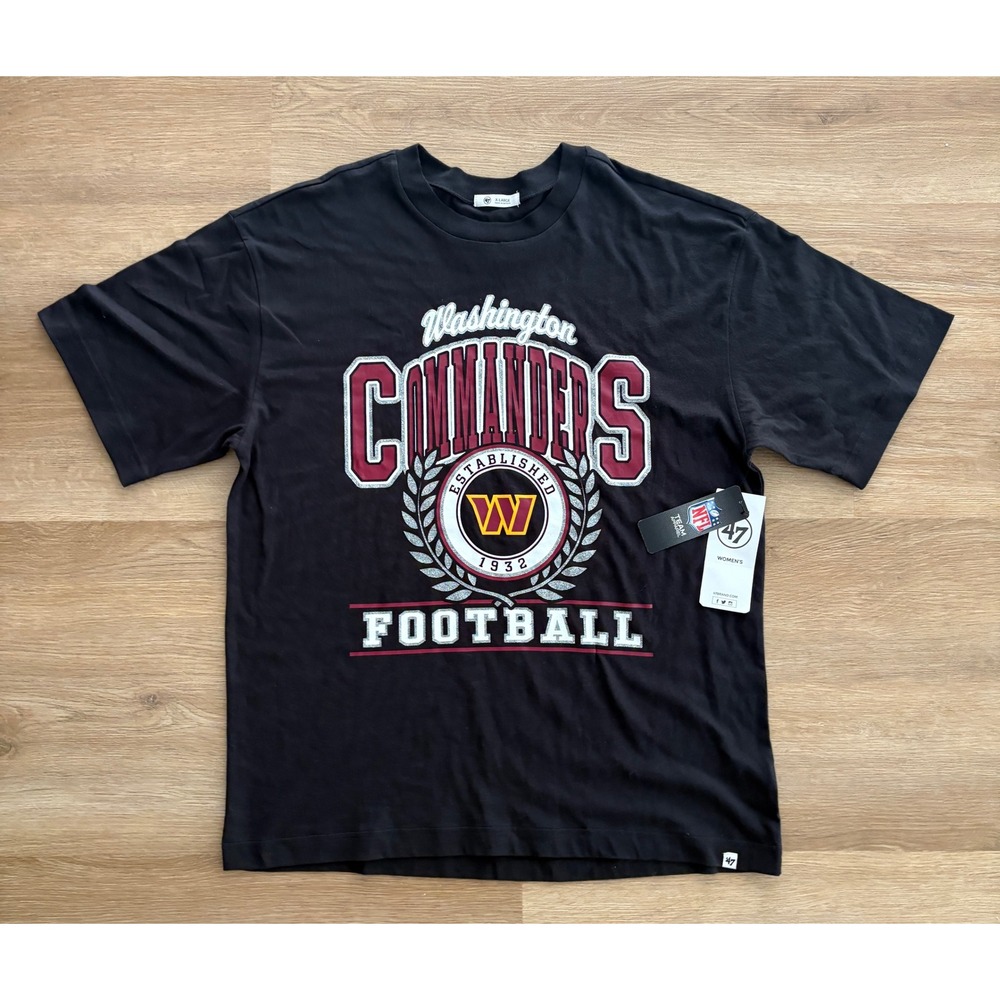 NWT Women's 47 Brand Washington Commanders Tee - XL - Black